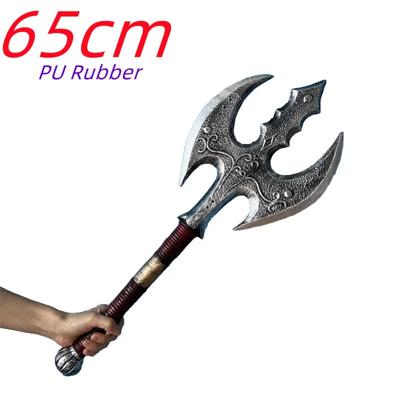 1:1 Battle Beast King Sword Cosplay Chaos Blade War Warrior Weapons Sacrifice Role Prop Skull Knife Carnival Safety PU Model Toy