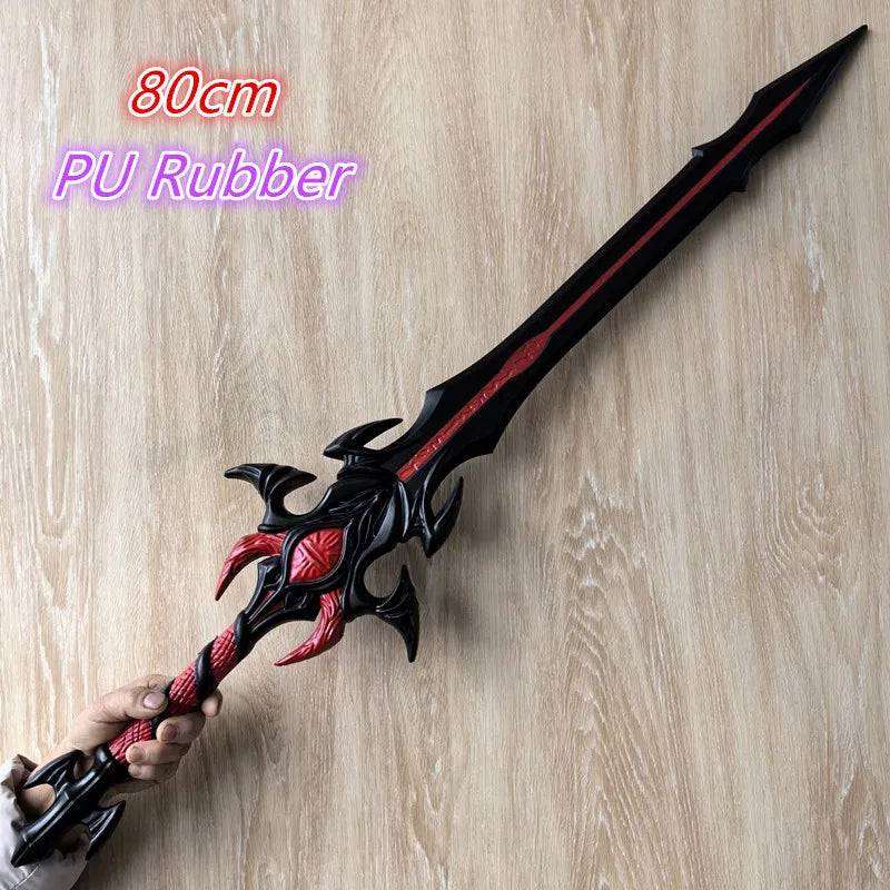 1:1 Cosplay Chinese Dou luo Doula Continent Asura gold Sword Styles Weapon Prop Bloody Sword Cos Halloween Props Gift Toy