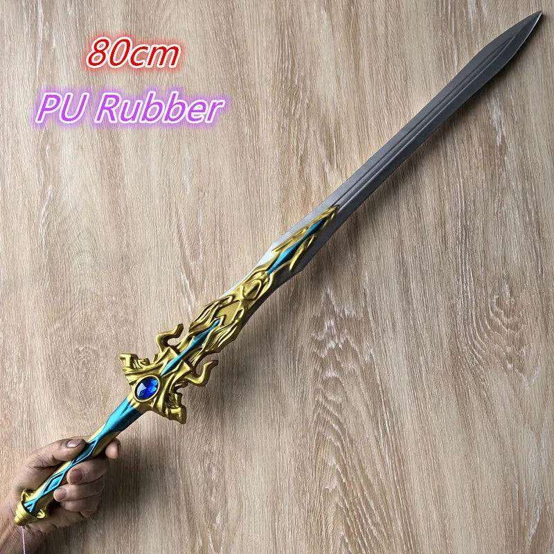 1:1 Cosplay Chinese Dou luo Doula Continent Asura gold Sword Styles Weapon Prop Bloody Sword Cos Halloween Props Gift Toy