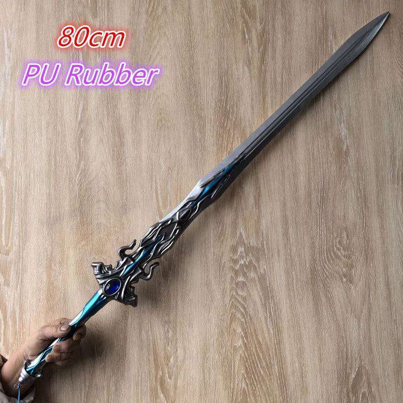 1:1 Cosplay Chinese Dou luo Doula Continent Asura gold Sword Styles Weapon Prop Bloody Sword Cos Halloween Props Gift Toy