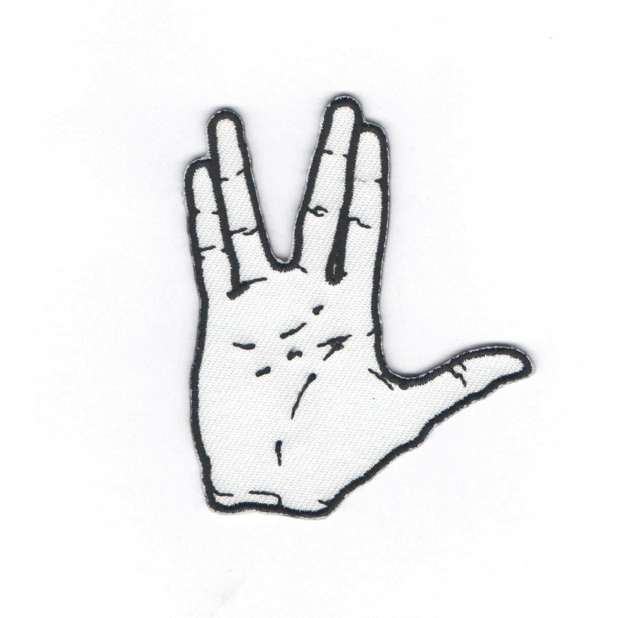 Star Trek Vulcan Salute Embroidered Sticker Patch - WHOLESALE - Single