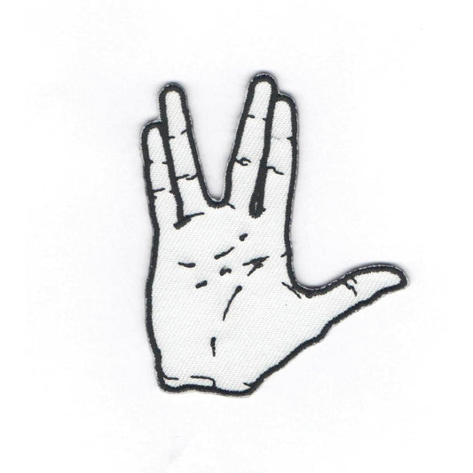 Star Trek Vulcan Salute Embroidered Sticker Patch - WHOLESALE - Single