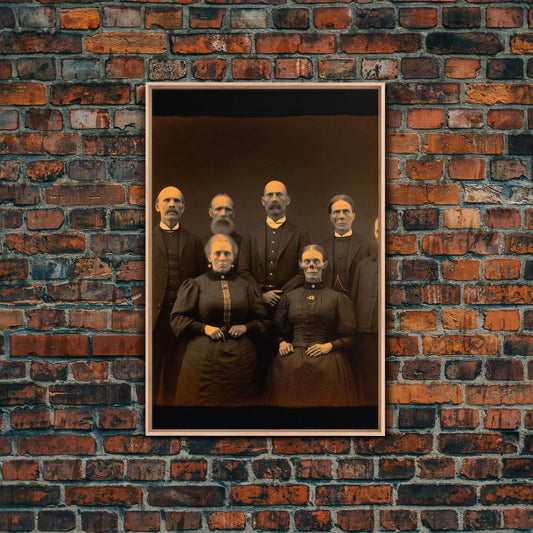 Halloween Wall Art, Spooky Room Decor, Horror Decor, Creepy Art, Ghost Art, Dark Fantasy, Canvas Print, Wall Art, Vertical Print, Room Decor - 8x12 Inches / Light Oak Frame