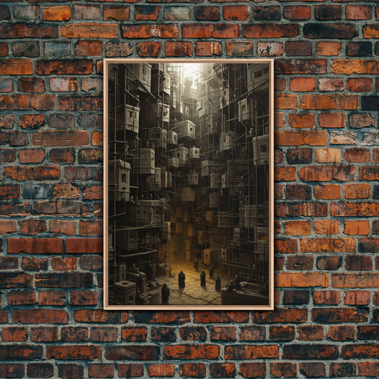 Creepy Wall Decor, Dark Art Print, Canvas Print, Wall Hanging, Portrait Art, Spooky Room Decor, Dark Fantasy Art, Fantasy Artwork,  RV Decor