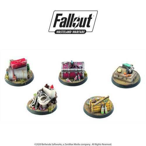 Fallout: Wasteland Warfare - Terrain Expansion - Objective Markers 1 - 