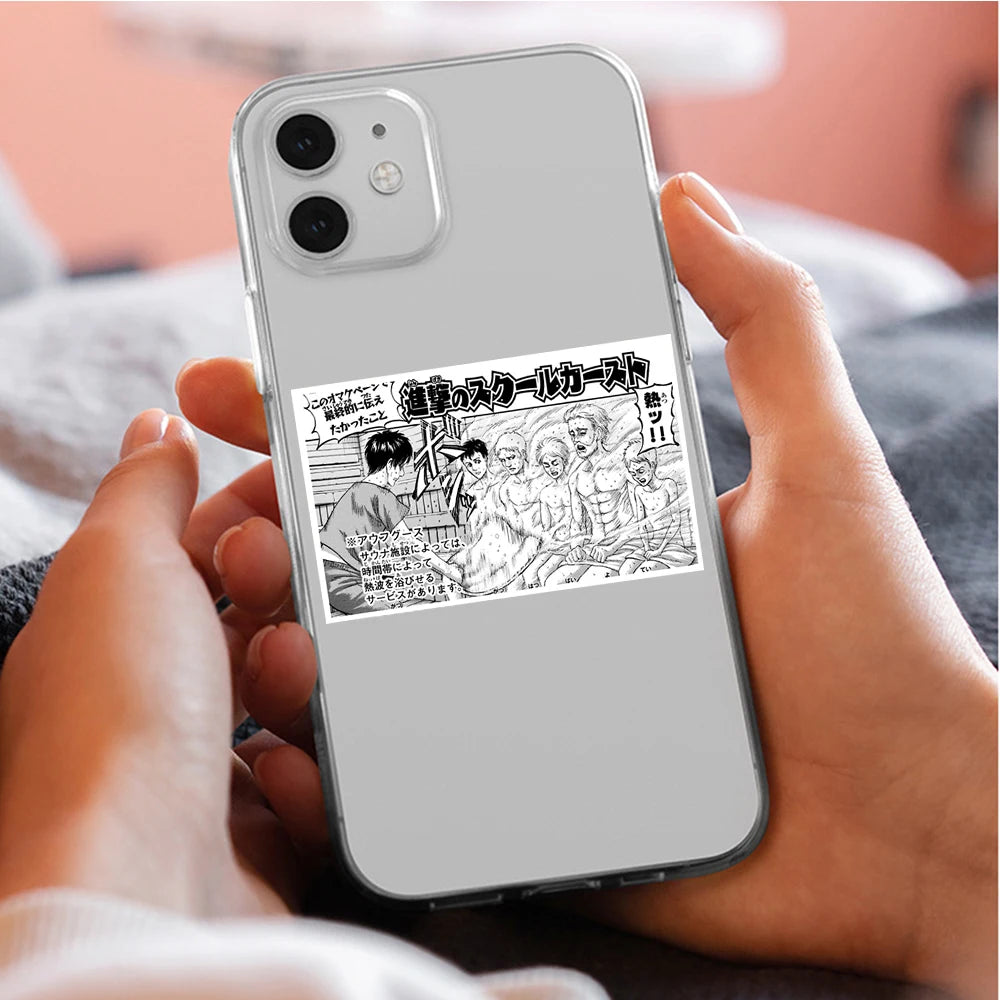 10/30/70pcs Black White Anime Attack on Titan Stickers for Kids DIY Laptop Skin Phone Cool Cartoon Graffiti Sticker Wholesale