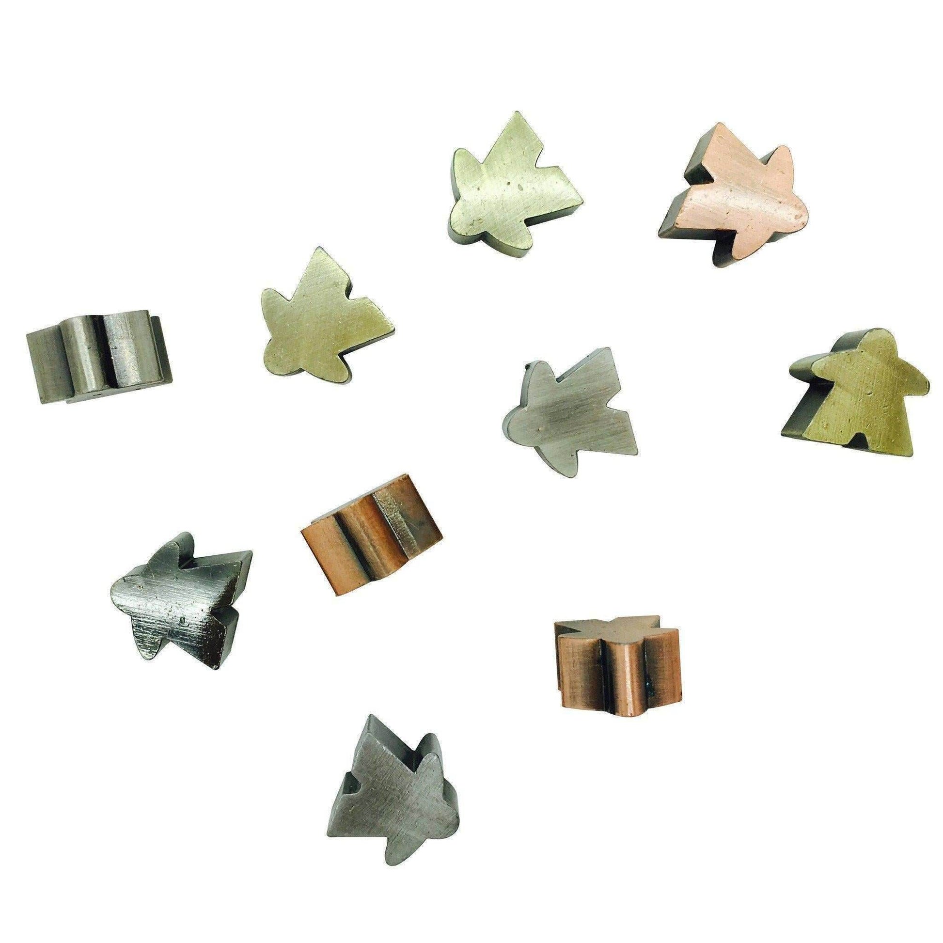 10 Pack of Metal Meeples (Random Colors) - 