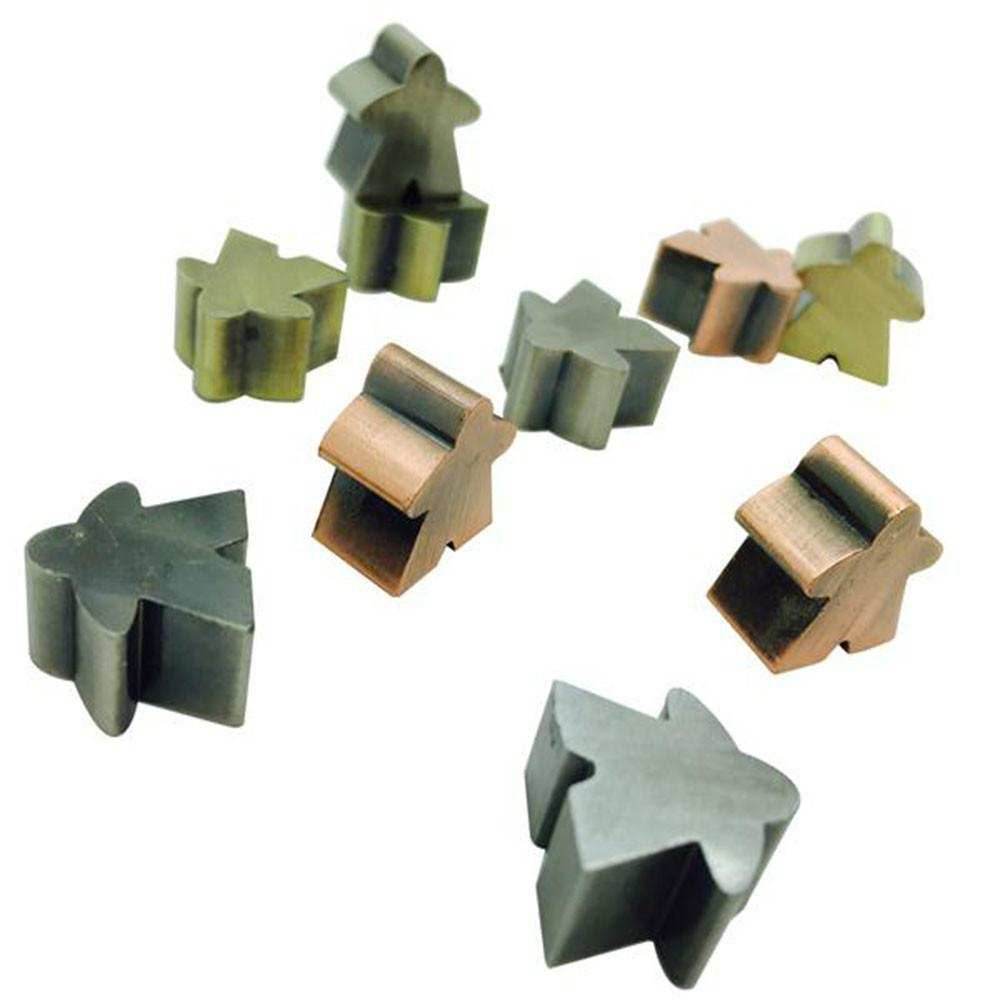 10 Pack of Metal Meeples (Random Colors) - 