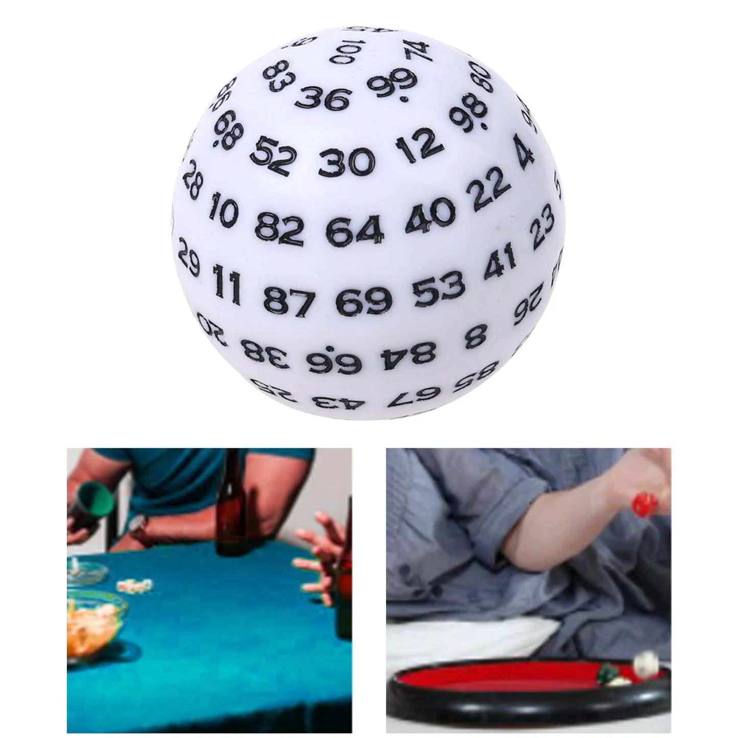 100 Sided Acrylic Dices D100 Dice For Table Board Role Playing Game Bar Club Tabletop Game Playing Board Game Accessories