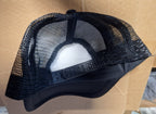 Adjustable Trucker Baseball Cap Featuring Megaman and Rush from the Video Game Series