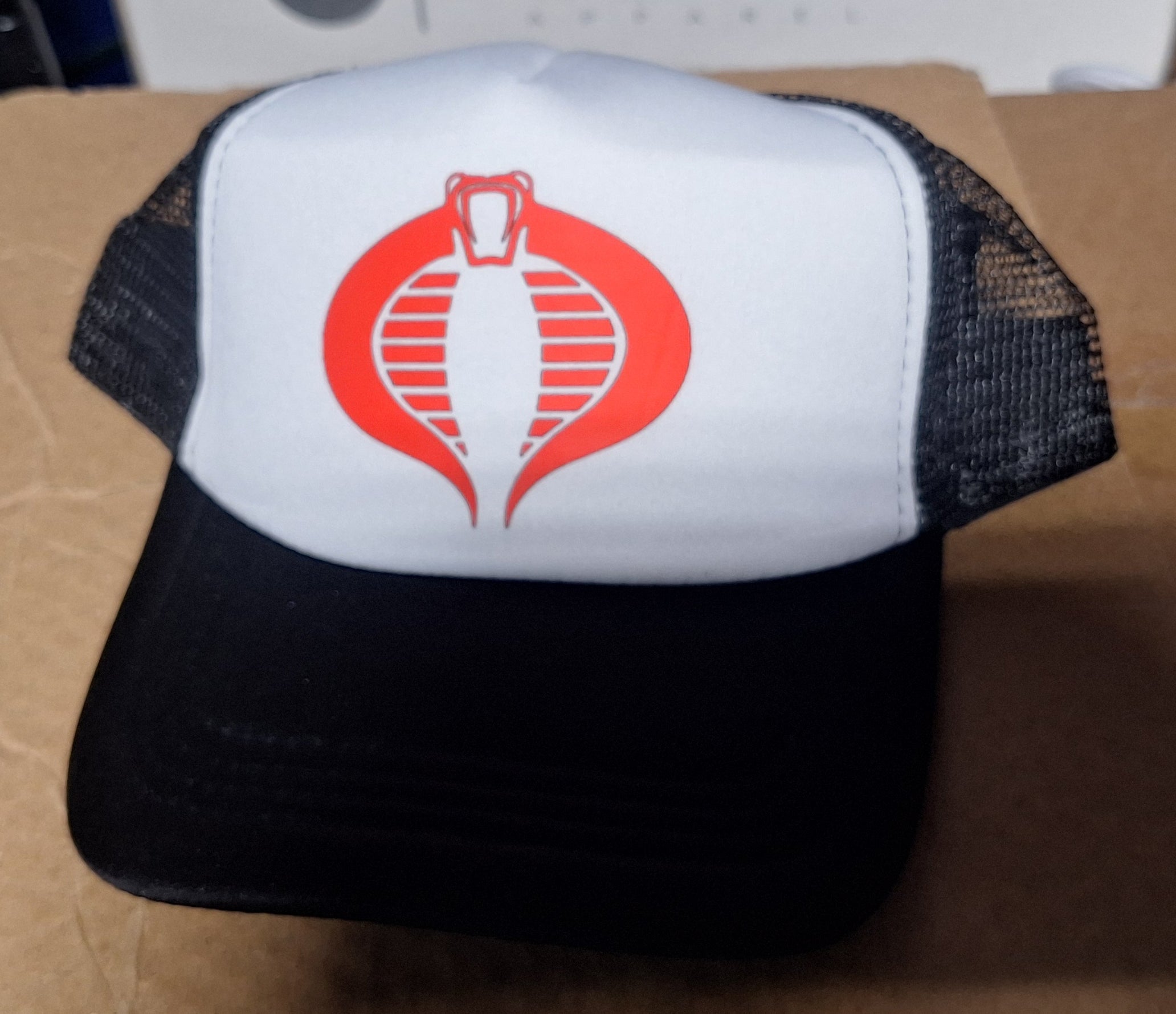 Adjustable Trucker Baseball Cap Featuring GI Joe Cobra Logo
