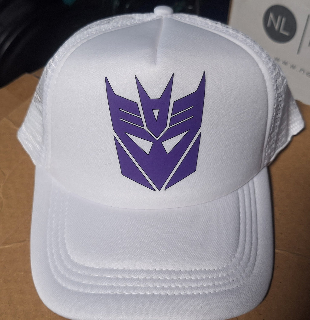 Adjustable Trucker Baseball Cap with Decepticon Logo from Transformers