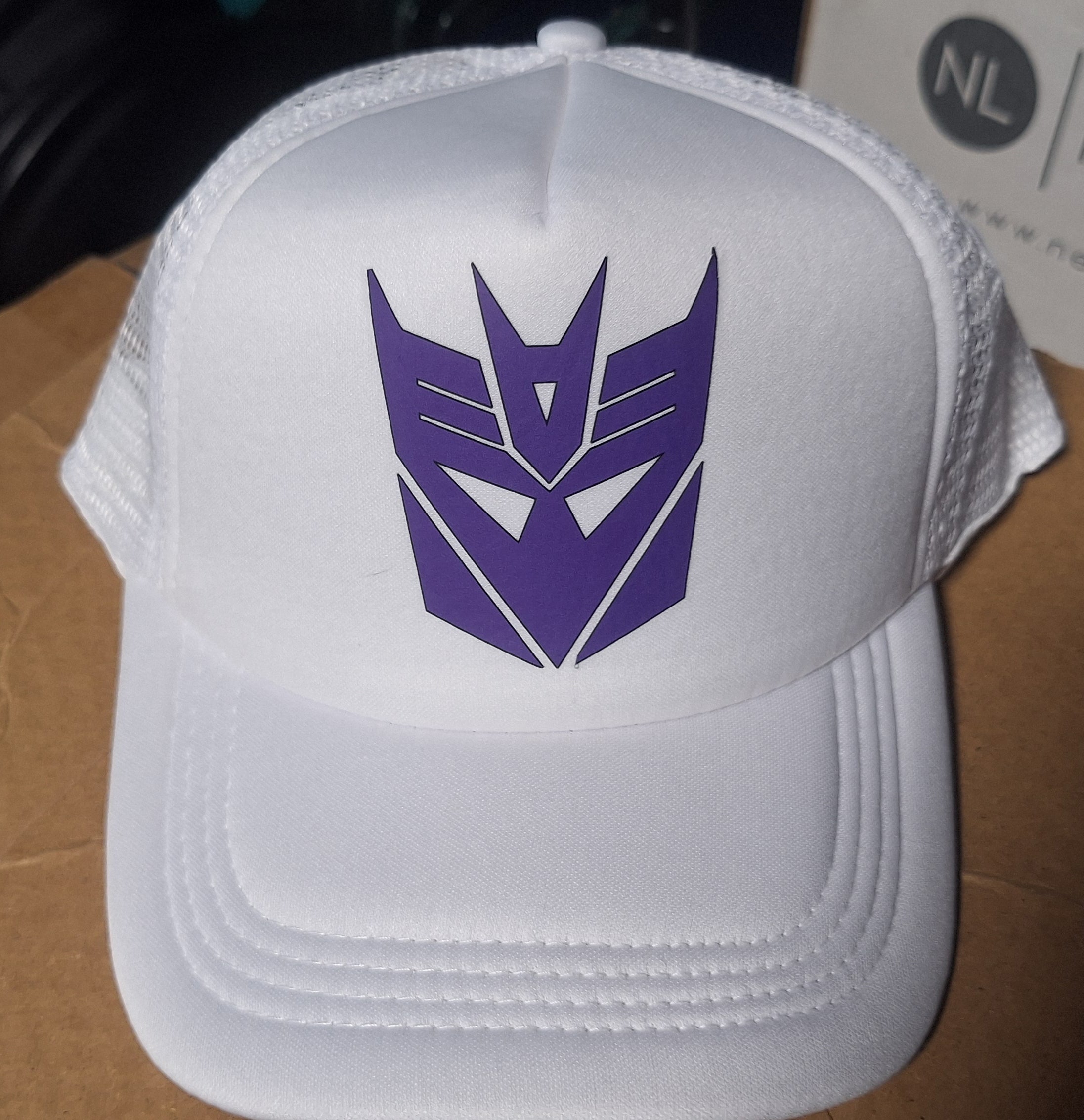 Adjustable Trucker Baseball Cap with Decepticon Logo from Transformers