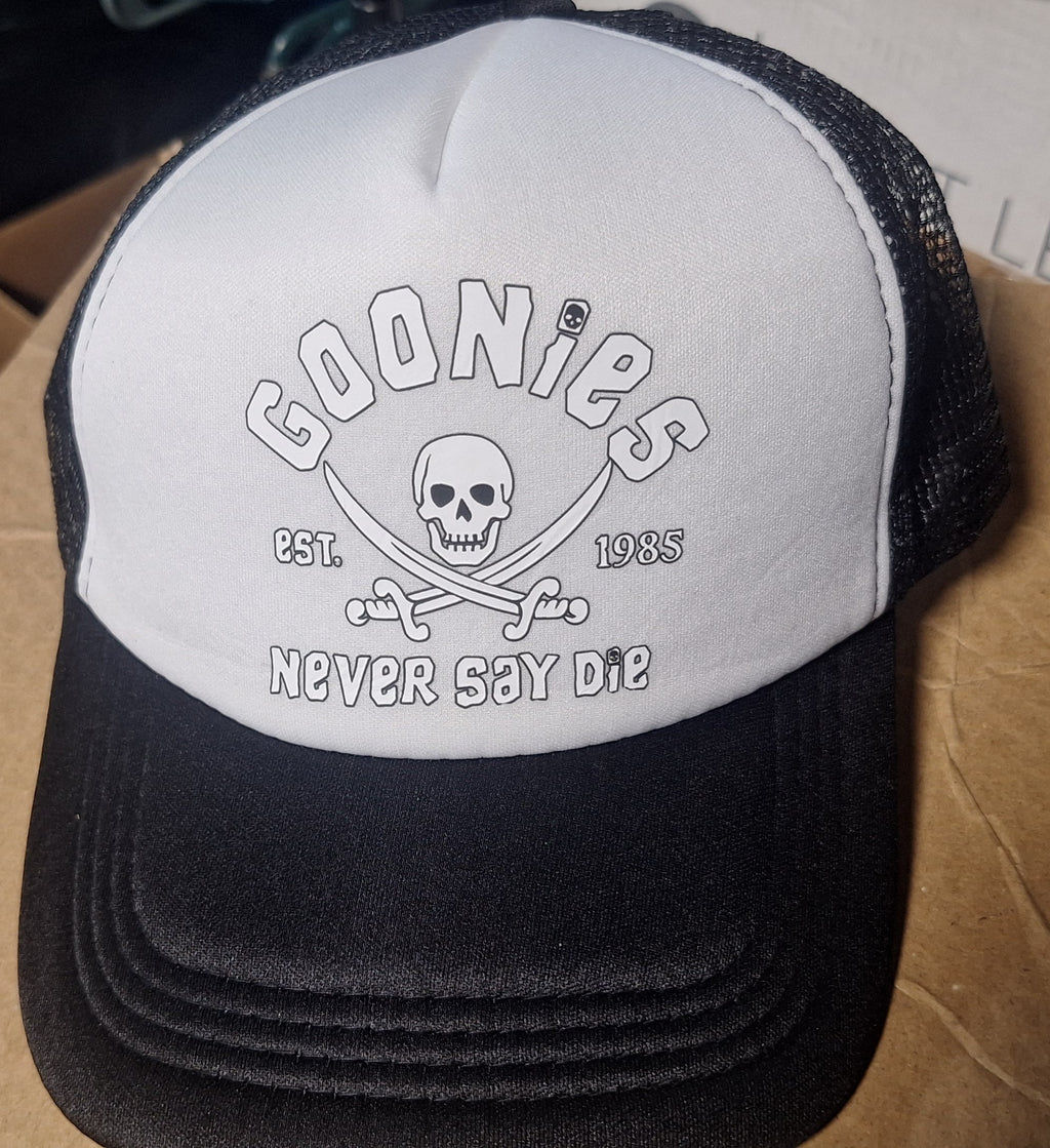 Adjustable Trucker Baseball Cap - Goonies 'Never Say Die' Design