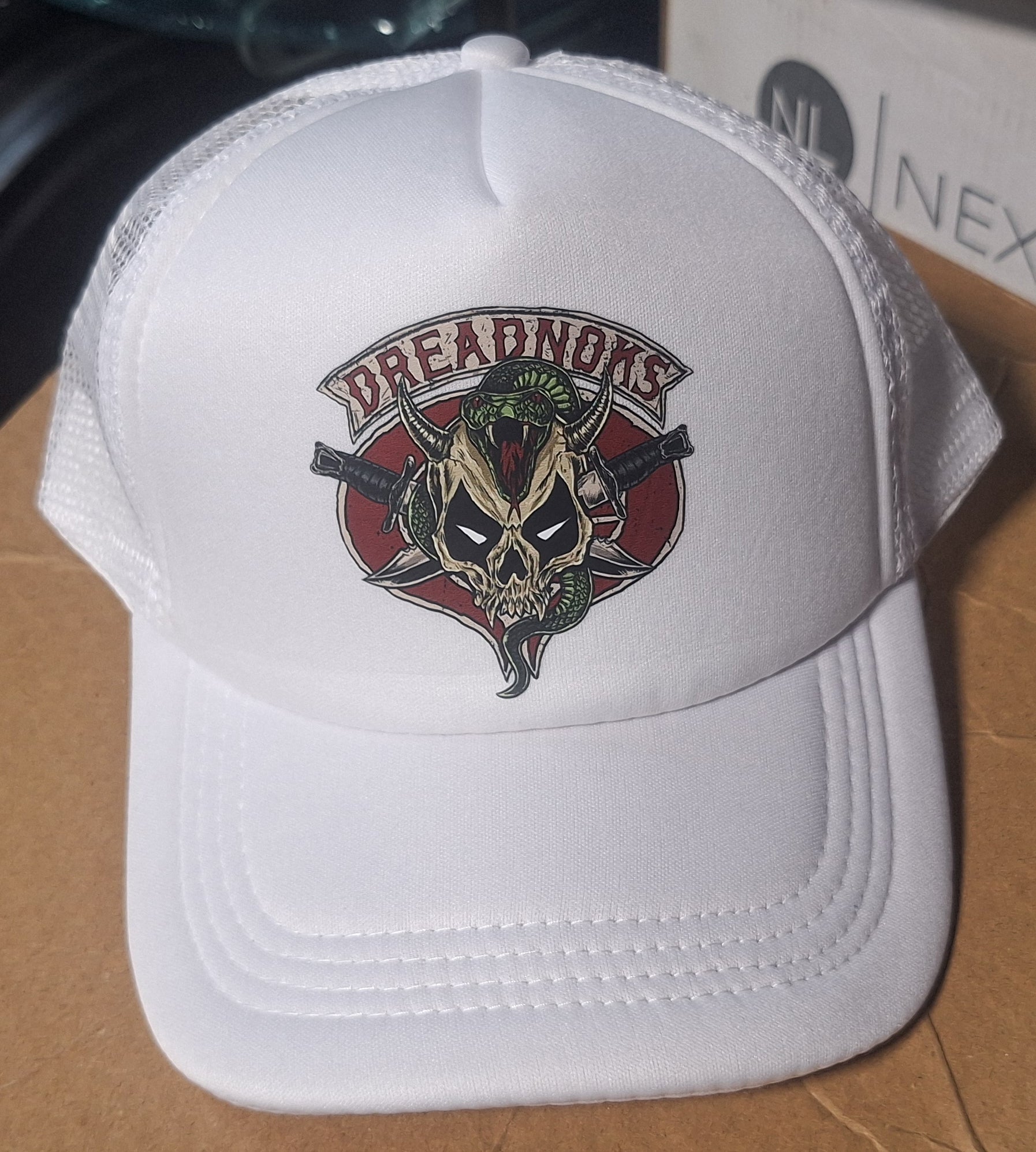 Adjustable Trucker Baseball Hat Cap Featuring GI Joe Dreadnoks Design