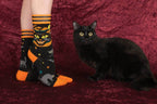 Vintage Black Cat Crew Socks - 