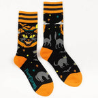 Vintage Black Cat Crew Socks - 