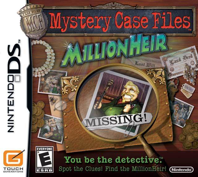 Mystery Case Files MillionHeir (Nintendo DS) - Game Manual Only