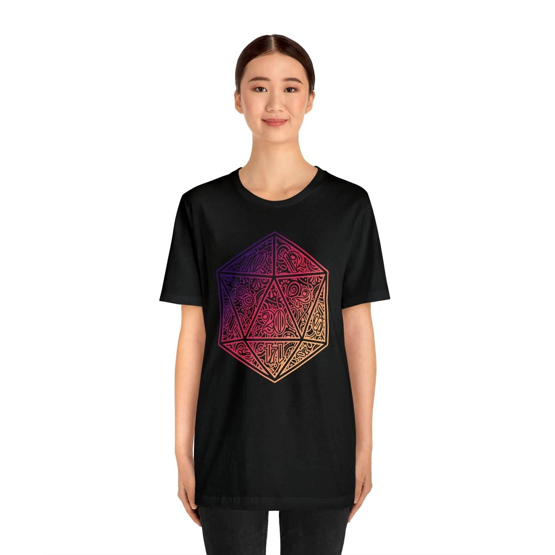 Ombre Ornamental Dice Shirt - Asphalt / S