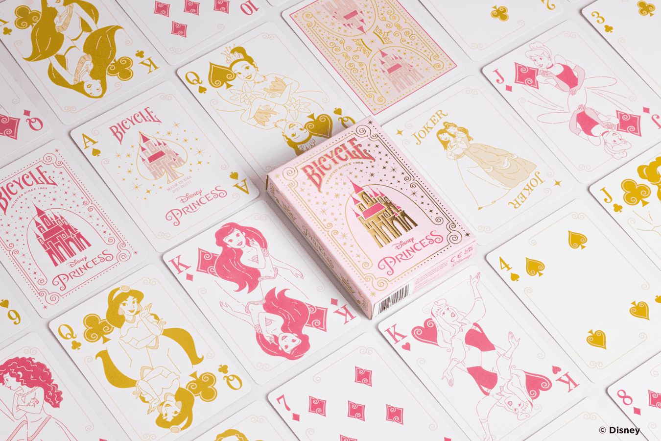 Disney Princess Inspired Playing Cards by Bicycle - Pink - 