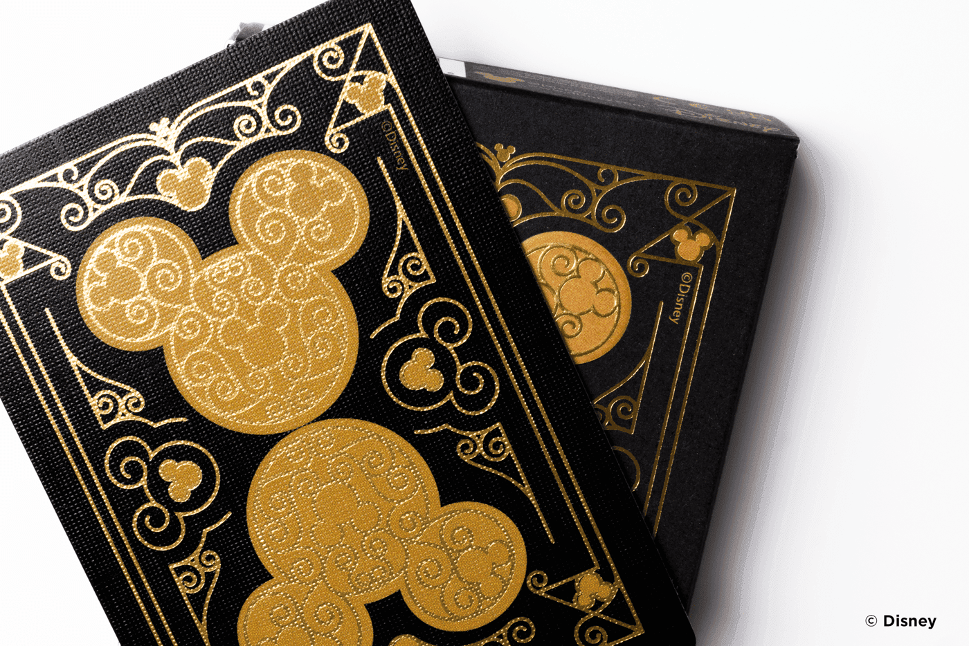 Disney Mickey Mouse inspired Black and Gold Playing Cards - 