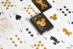 Disney Mickey Mouse inspired Black and Gold Playing Cards - 