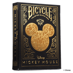 Disney Mickey Mouse inspired Black and Gold Playing Cards - 