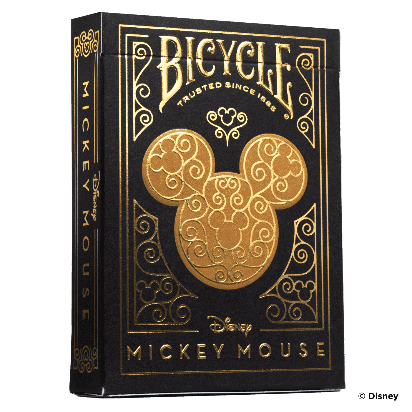 Disney Mickey Mouse inspired Black and Gold Playing Cards - 