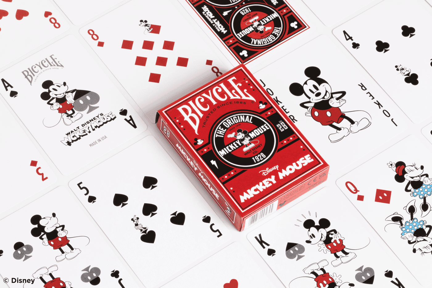 Disney Classic Mickey Mouse inspired Playing Cards by Bicycle - 