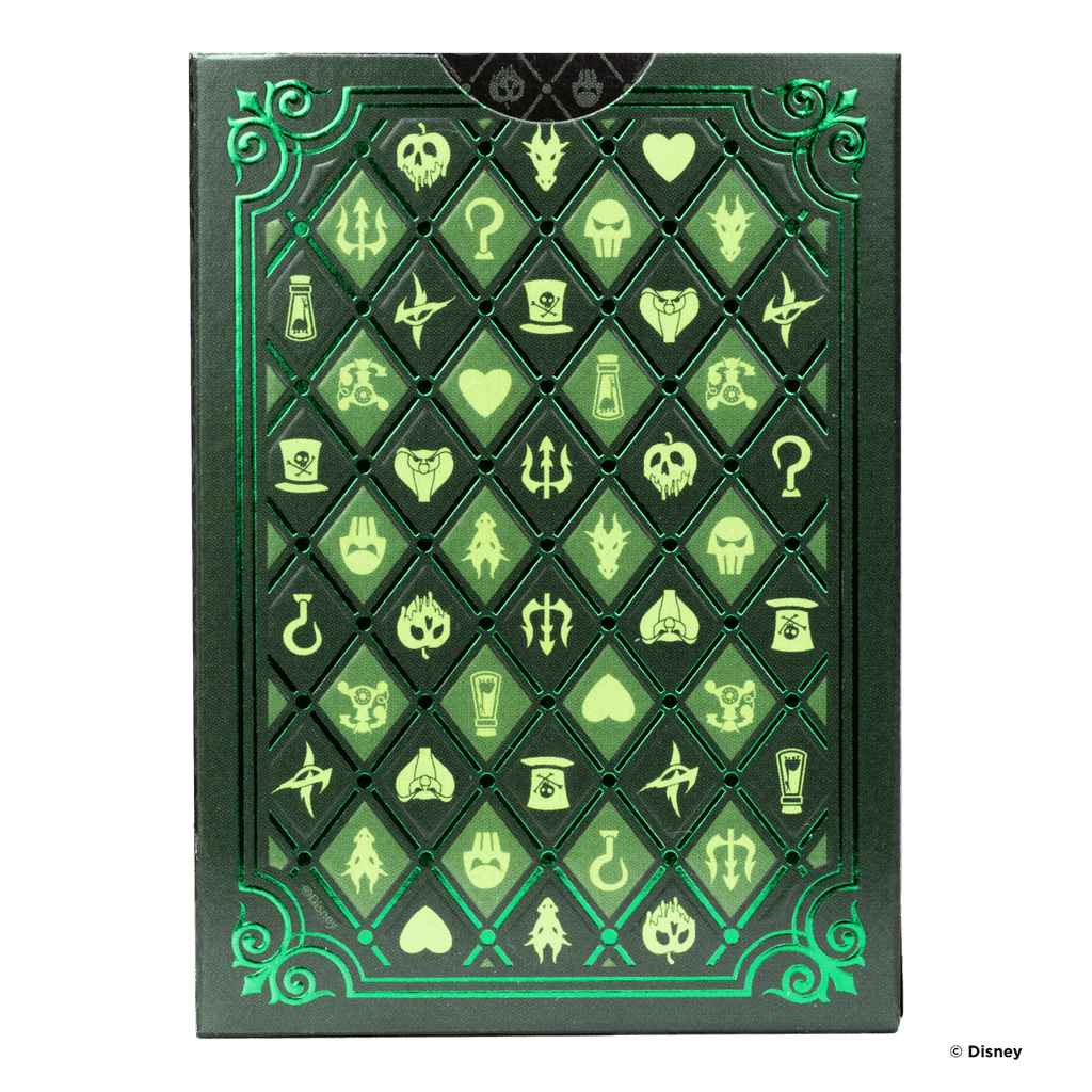 Disney Villains Inspired Playing Cards by Bicycle- Green - 