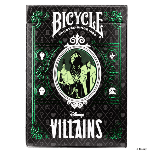 Disney Villains Inspired Playing Cards by Bicycle- Green - 