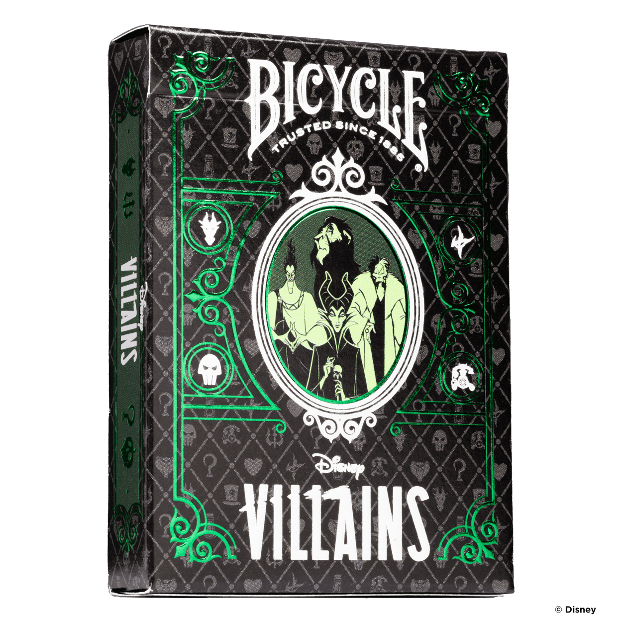 Disney Villains Inspired Playing Cards by Bicycle- Green - 