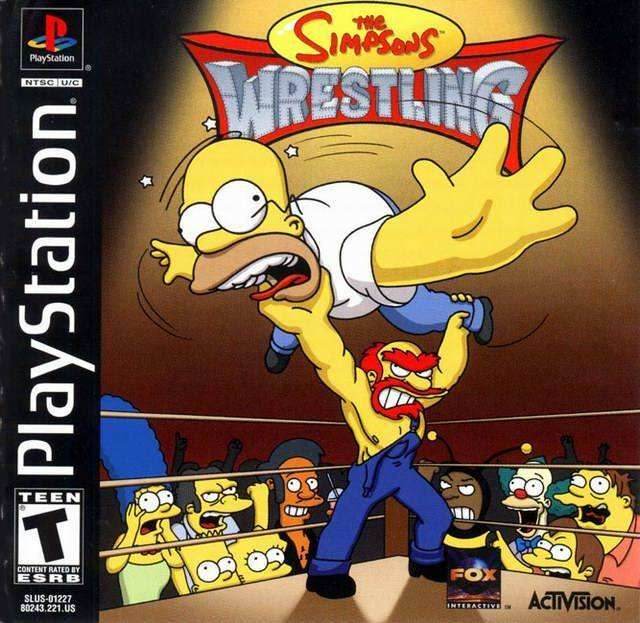 The Simpsons Wrestling (Playstation) - Game Manual Only