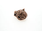 CZ Micro Pave Wolf Head Beads, Cubic Zirconia Spacer Beads, Animal Beads, Mens Bracelet Findings,11x11x14mm, sku#Y84