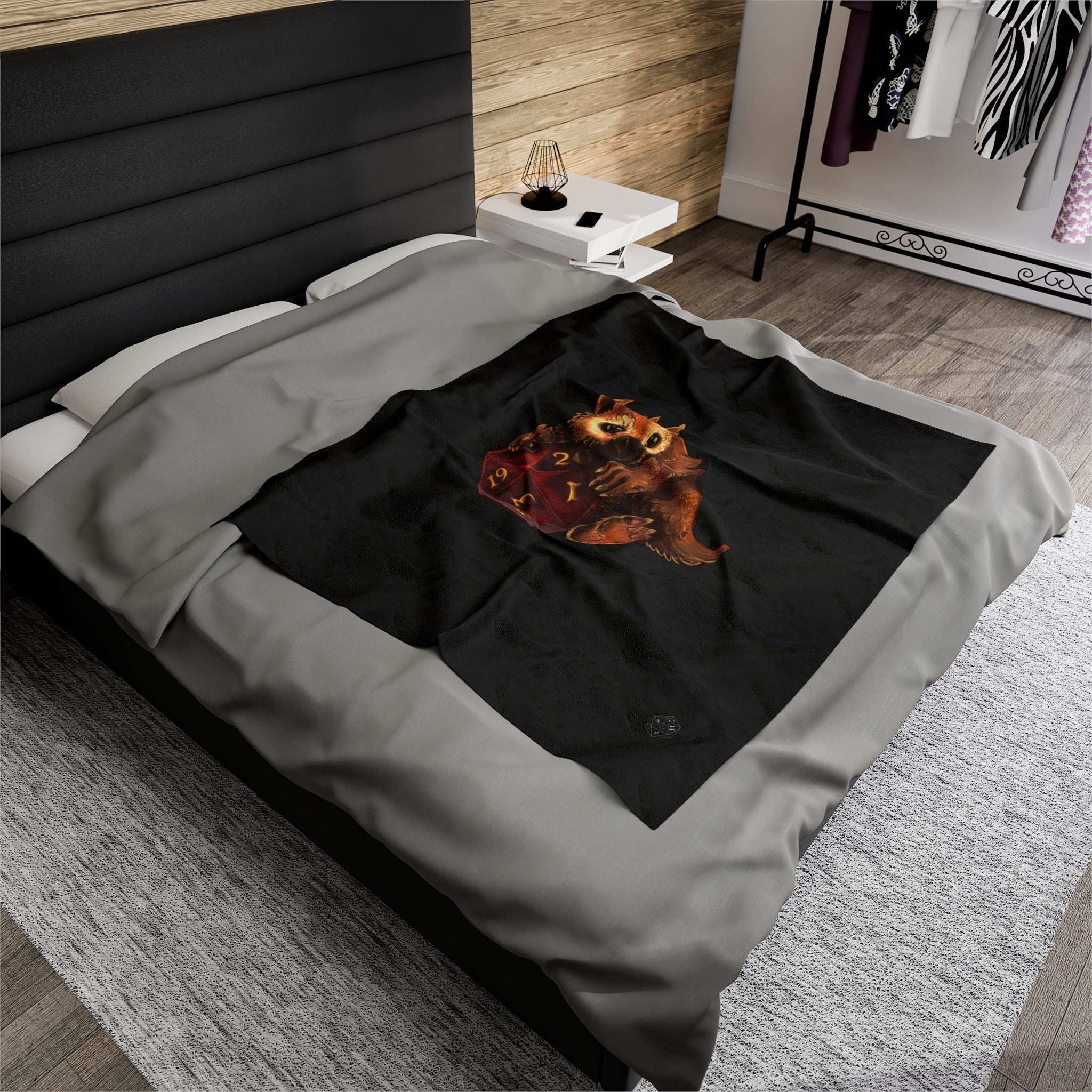 Owliver Velveteen Plush Blanket - 