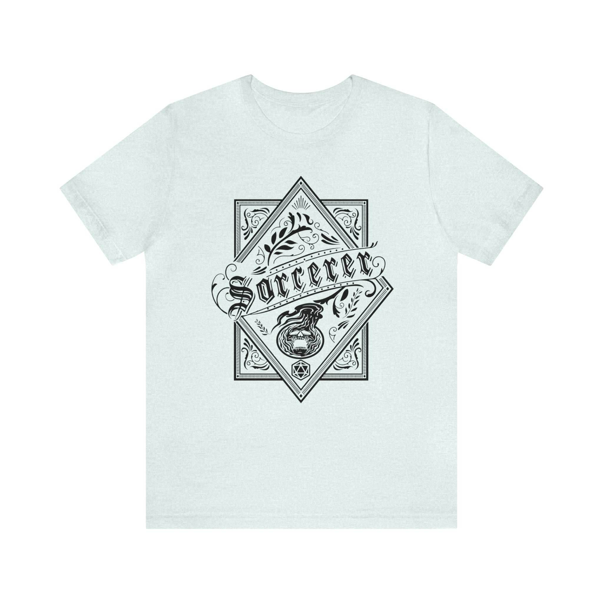 Sorcerer Class Shirt - Heather Ice Blue / S