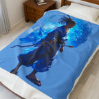 Wolf Warrior Plush Blanket