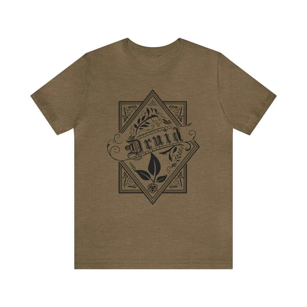 Druid Class Shirt - Heather Olive / S