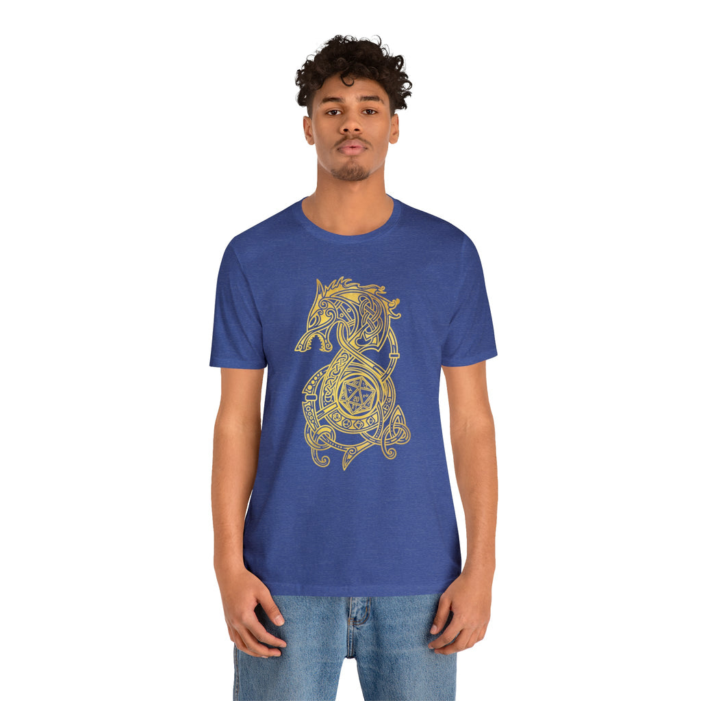 Golden Celtic Dice Dragon Shirt