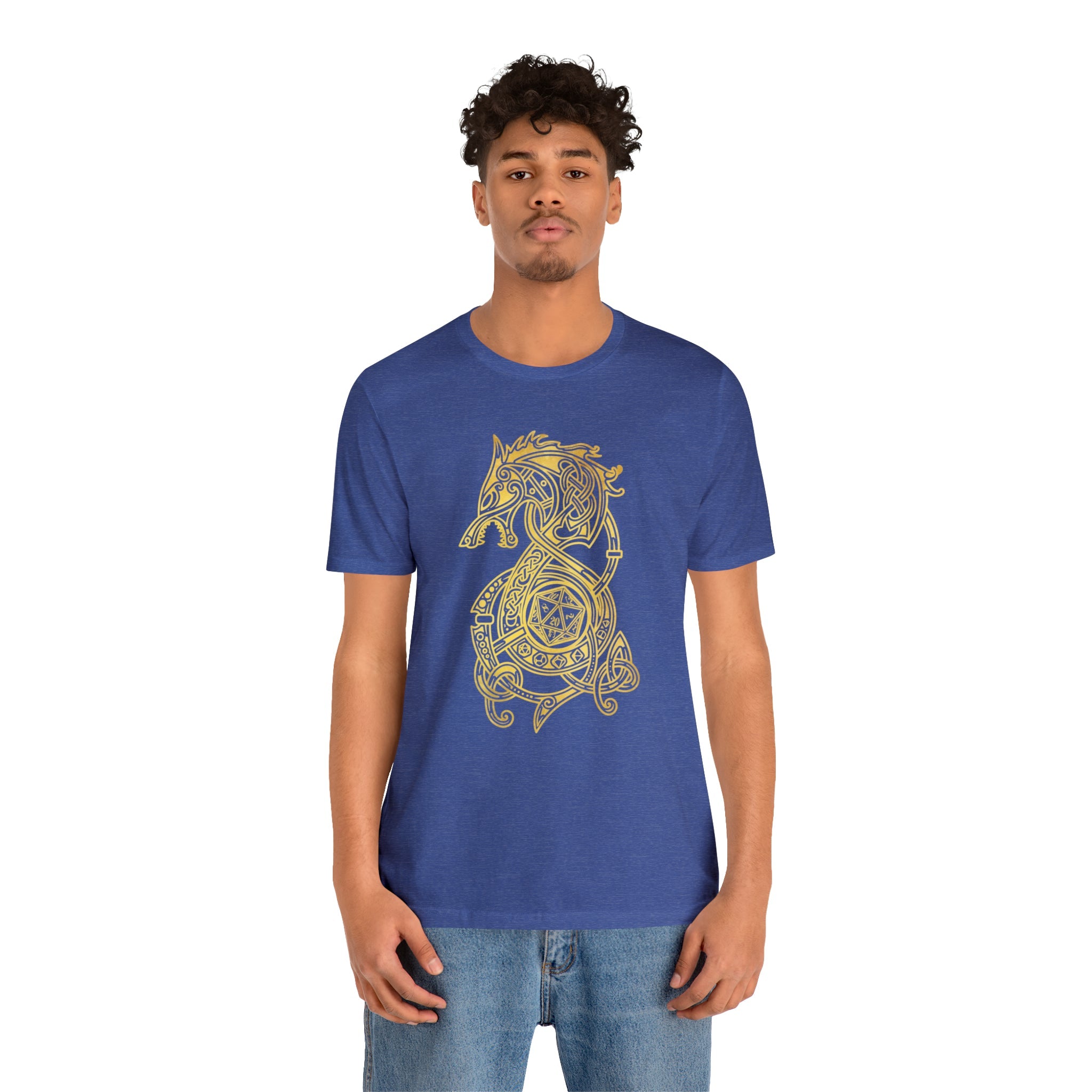 Golden Celtic Dice Dragon Shirt