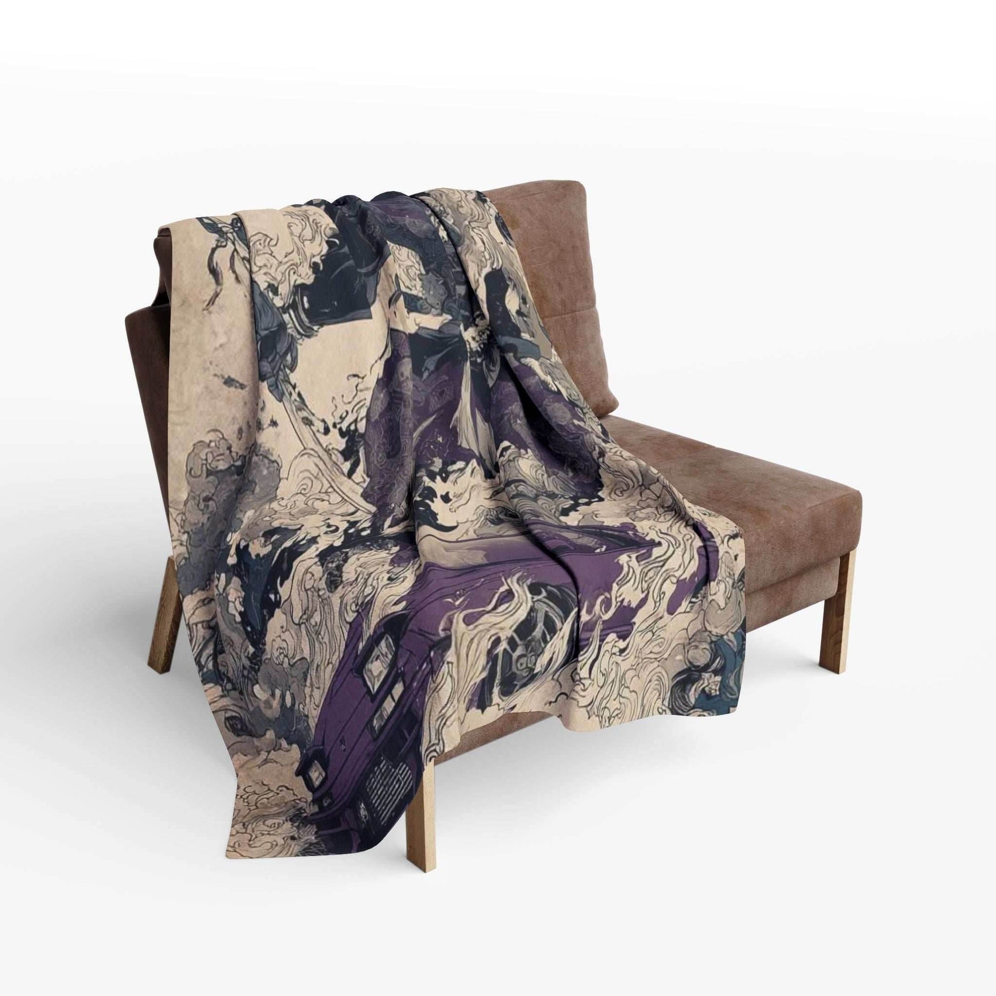 Artistic Fleece Blanket with Fantasy Design, Cozy Blanket for Home Decor, Unique Gift for Enthusiasts, Statement Piece, Perfect for [...] - 30'' × 40''