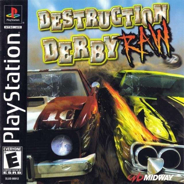 Destruction Derby Raw (Playstation) - Game Manual Only