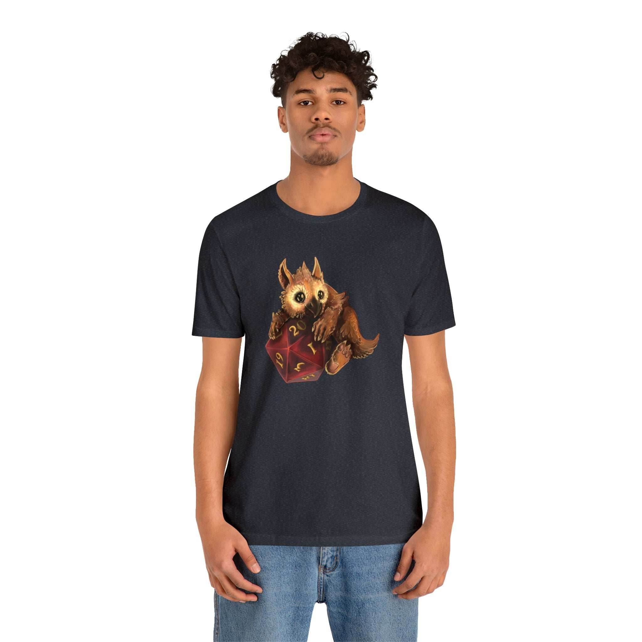 Owliver with High Variance D20 Short Sleeve Tee - Athletic Heather / S