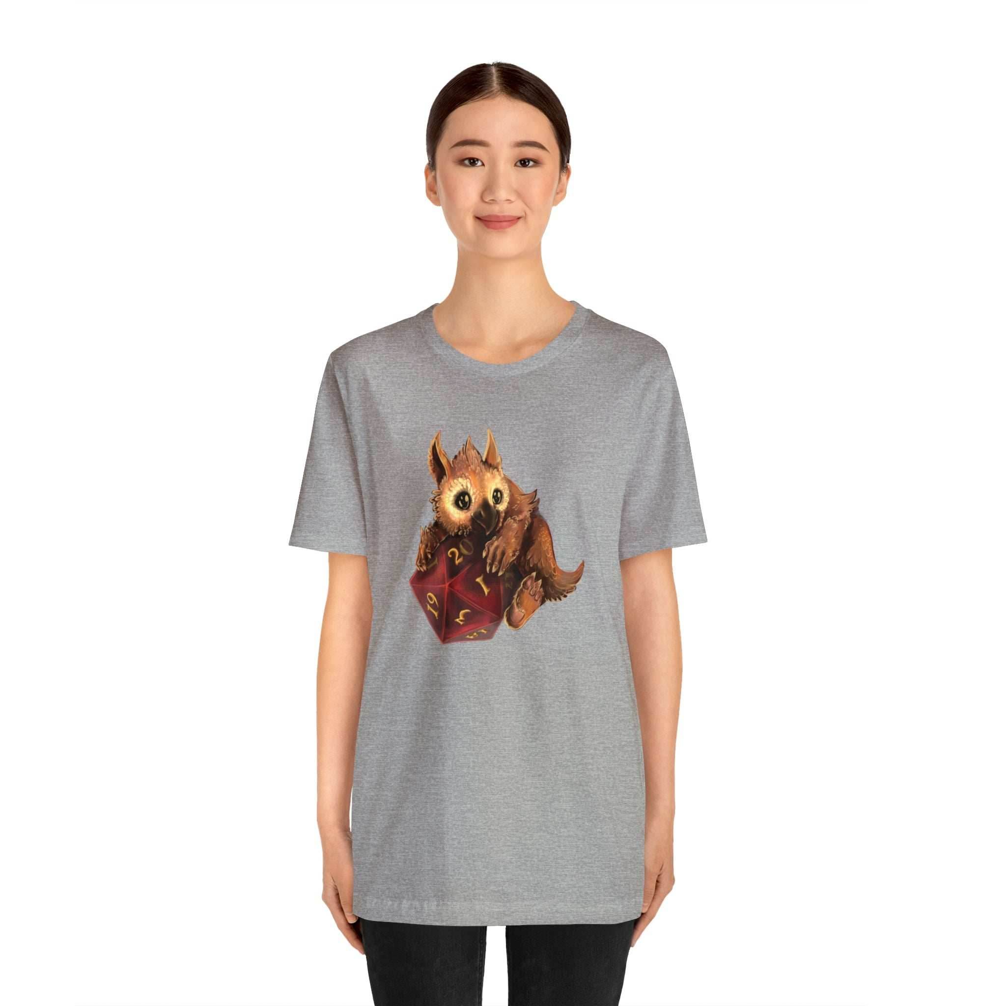 Owliver with High Variance D20 Short Sleeve Tee - Athletic Heather / S