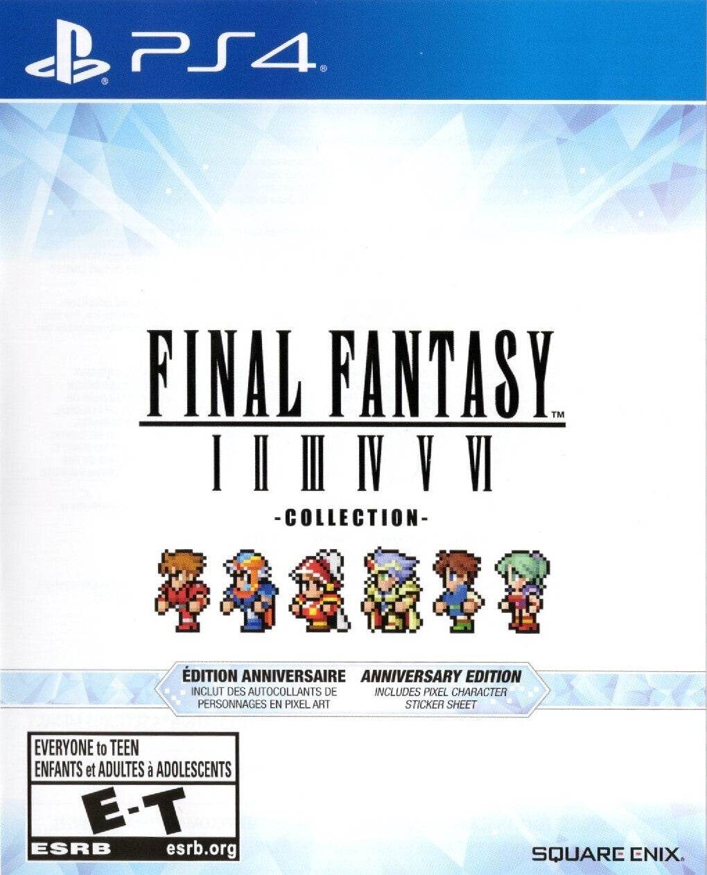 Final Fantasy I-VI Collection - Anniversary Edition (PlayStation 4) - Game Only