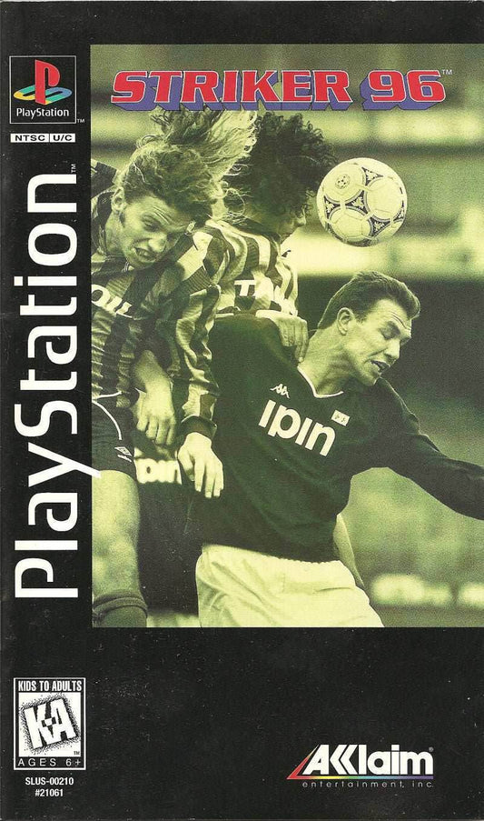 Striker '96 (Playstation) - Game Manual Only