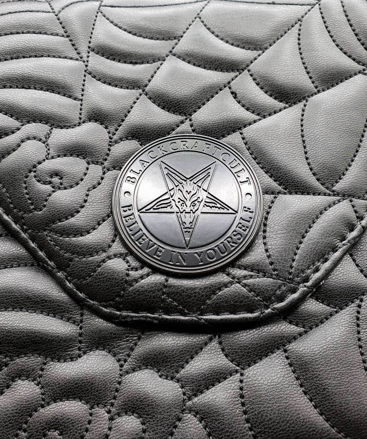 BlackCraft Cult Charlotte Spider Quilt Shoulder Bag - 