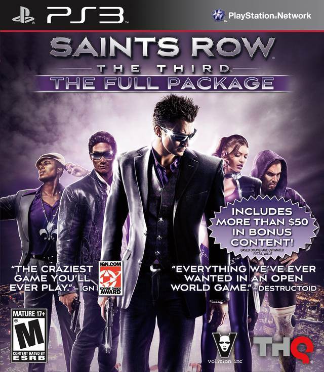 Saint's Row The Third: The Full Package (Playstation 3) - Game Manual Only