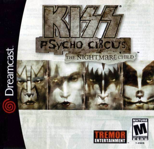 KISS Psycho Circus The Nightmare Child (Sega Dreamcast) - Game Manual Only