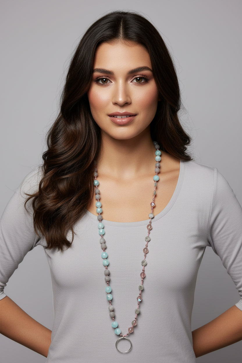 Starfire Moonflower Long Necklace
